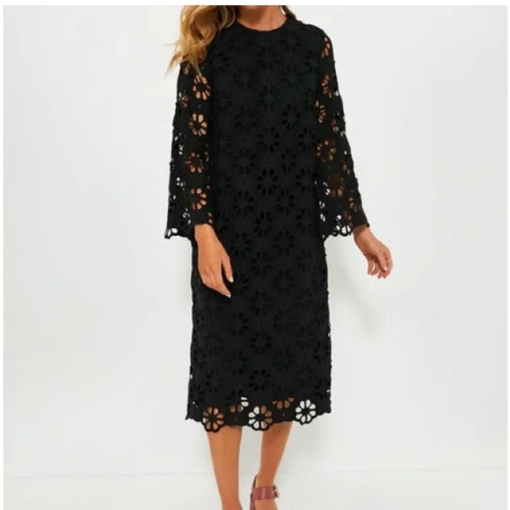 NWT Tuckernuck Noir Eyelet Hutton Dress - Picture 3 of 10
